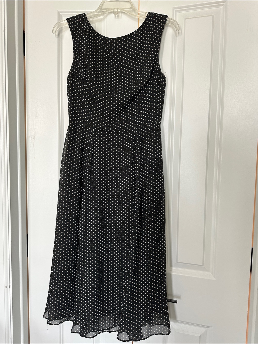 Betsey Johnson Black Dress with White Polka Dots